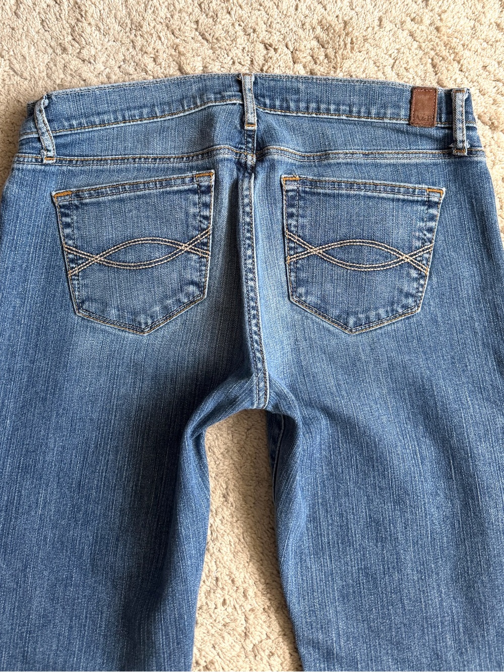 Vintage Abercrombie & Fitch Y2K 90s Emma Low Rise Bootcut Jeans Size 6 6S Boot - Picture 5 of 8